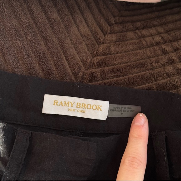 RAMY BROOK Emil Black High Waist Wide-Leg Cargo Pants - Picture 9 of 9